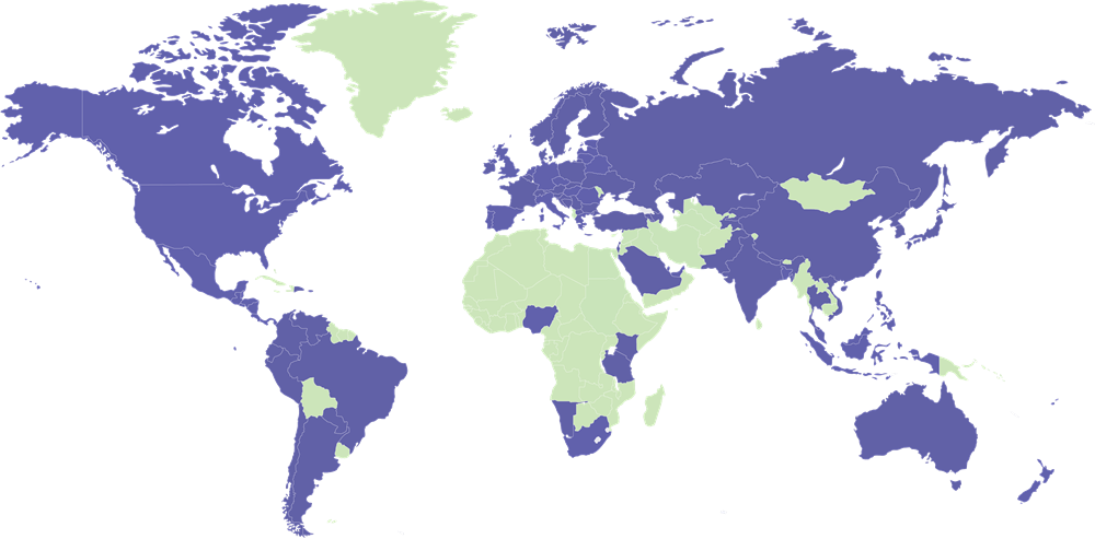 Map of one- and two-way reach