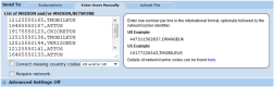 Screenshot showing users entered manually
